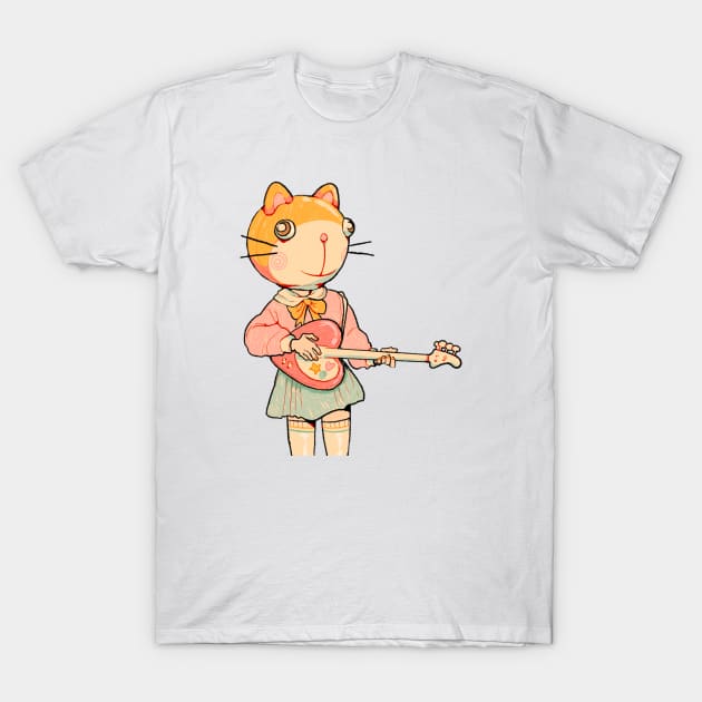 Kitty mascot T-Shirt by PeachyDoodle